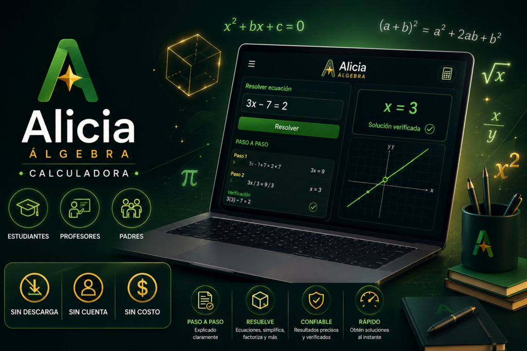 Calculadora Alicia Álgebra